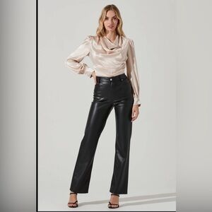 ASTR The Label Lilith Cowl Neck Top